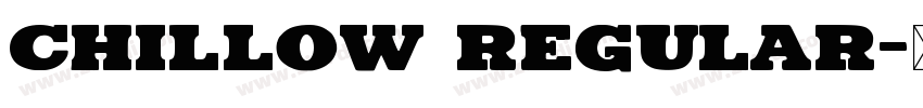 chillow regular字体转换